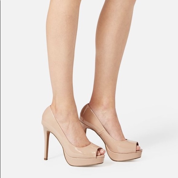 👠JustFab High Society Open Toe Platform Pumps - Picture 7 of 7